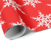 Schneeflocken Geschenkpapier (Rolleneckpunkt)