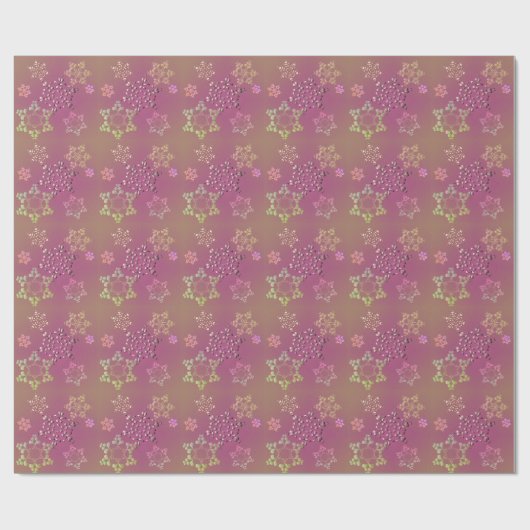 Schneeflocken Geschenkpapier (Flach)