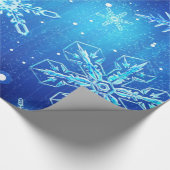 Schneeflocken Geschenkpapier (Ecke)