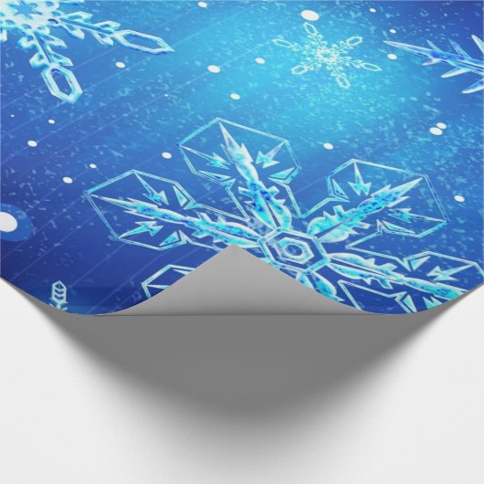 Schneeflocken Geschenkpapier (Ecke)