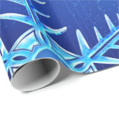 Schneeflocken Geschenkpapier (Rolleneckpunkt)