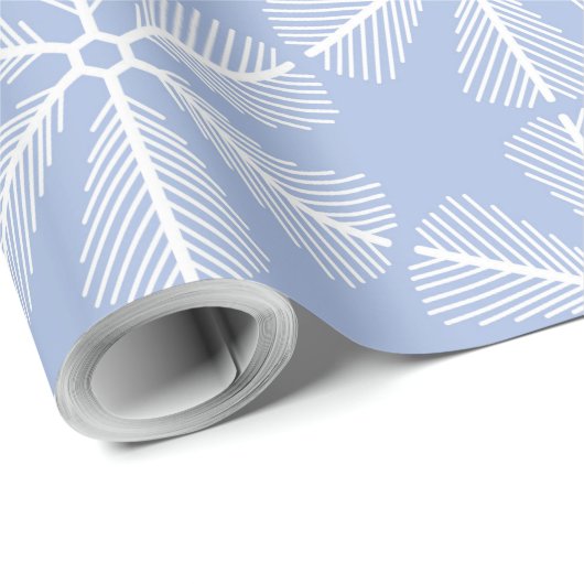 Schneeflocken Geschenkpapier (Rolleneckpunkt)