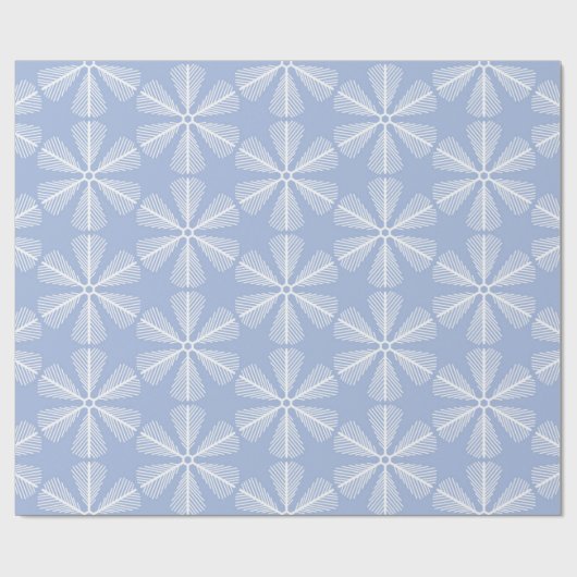 Schneeflocken Geschenkpapier (Flach)