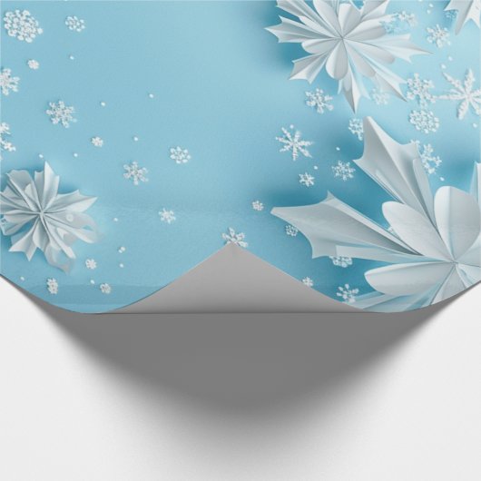 Schneeflocken Geschenkpapier (Ecke)