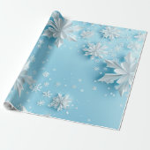 Schneeflocken Geschenkpapier (Ungerollt)