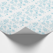 Schneeflocken Geschenkpapier (Ecke)