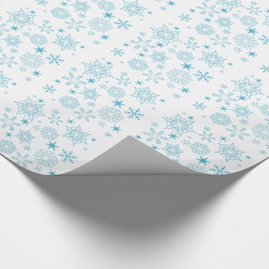 Schneeflocken Geschenkpapier (Ecke)