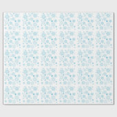 Schneeflocken Geschenkpapier (Flach)