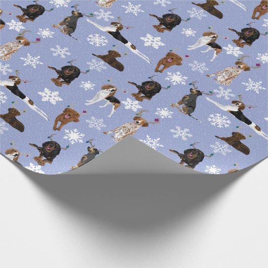 Schneeflocken Geschenkpapier (Ecke)