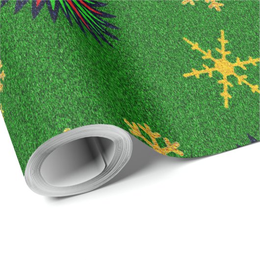 Schneeflocken - geschenkpapier (Rolleneckpunkt)