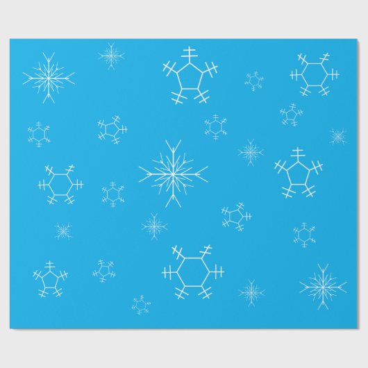 Schneeflocken-Geschenkpapier Geschenkpapier (Flach)
