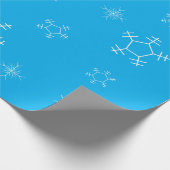 Schneeflocken-Geschenkpapier Geschenkpapier (Ecke)