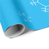 Schneeflocken-Geschenkpapier Geschenkpapier (Rolleneckpunkt)