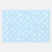 Schneeflocken Geschenkpapier Set (Vorderseite)