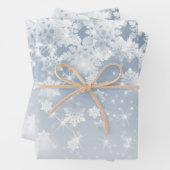 Schneeflocken Geschenkpapier Set (Beispiel)