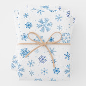 Schneeflocken  geschenkpapier set (Beispiel)