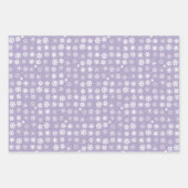 Schneeflocken Geschenkpapier Set (Vorderseite 3)