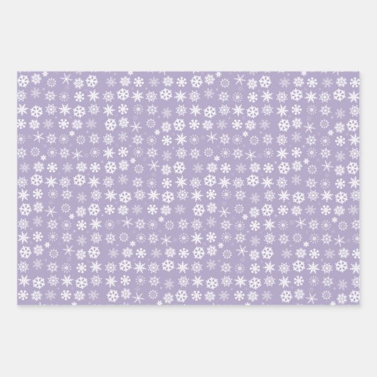 Schneeflocken Geschenkpapier Set (Vorderseite 3)