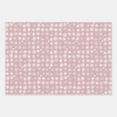 Schneeflocken Geschenkpapier Set (Vorderseite 2)