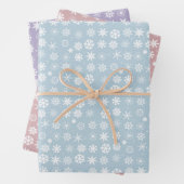 Schneeflocken Geschenkpapier Set (Beispiel)