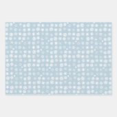 Schneeflocken Geschenkpapier Set (Vorderseite)
