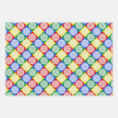 Schneeflocken Geschenkpapier Set (Vorderseite)