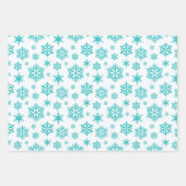 Schneeflocken Geschenkpapier Set (Vorderseite 2)
