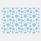 Schneeflocken Geschenkpapier Set (Vorderseite)