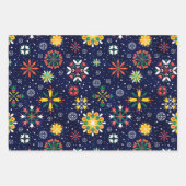 Schneeflocken Geschenkpapier Set (Vorderseite 3)