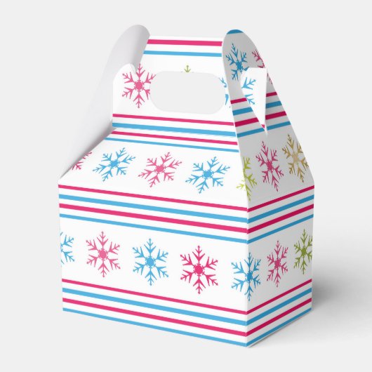 Schneeflocken Geschenkschachtel (Vorderseite)
