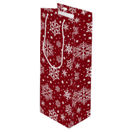 Schneeflocken Geschenktüte Für Weinflaschen