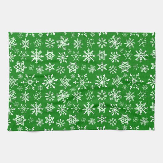Schneeflocken Geschirrtuch (Horizontal)