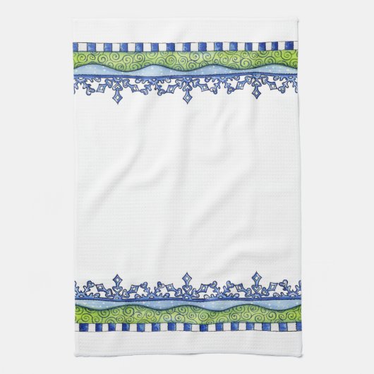 Schneeflocken Geschirrtuch (Vertikal)