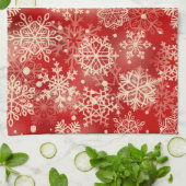Schneeflocken Geschirrtuch (Gefaltet)