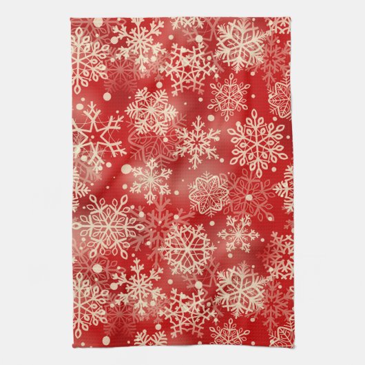 Schneeflocken Geschirrtuch (Vertikal)