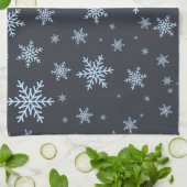 Schneeflocken Geschirrtuch (Gefaltet)