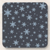Schneeflocken Getränkeuntersetzer (Vorderseite)