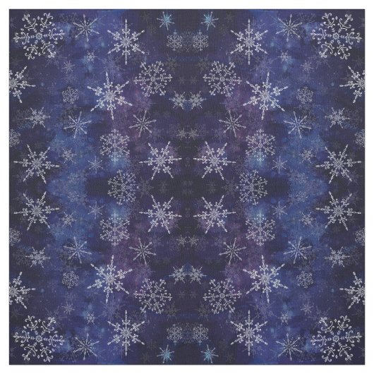 Schneeflocken, Gewebe Stoff (Muster)