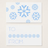 Schneeflocken-Gift-Tags (Vorne & Hinten)