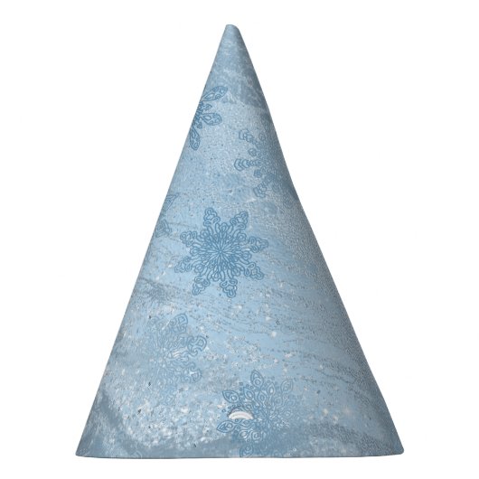 Schneeflocken-Glitzer aus Edelmarmor Partyhütchen (Rechts)