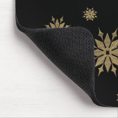 Schneeflocken, goldene Schneeflocken, Mousepad (Ecke)