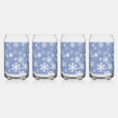 Schneeflocken Graphic Customize Color Background a Dosenglas (Vorderseite)