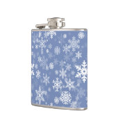 Schneeflocken Graphic Customize Color Background a Flachmann (Links)