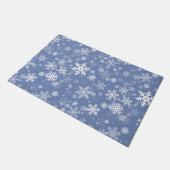 Schneeflocken Graphic Customize Color Background a Fußmatte (Schrägansicht)