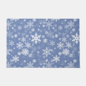 Schneeflocken Graphic Customize Color Background a Fußmatte (Vorderseite)