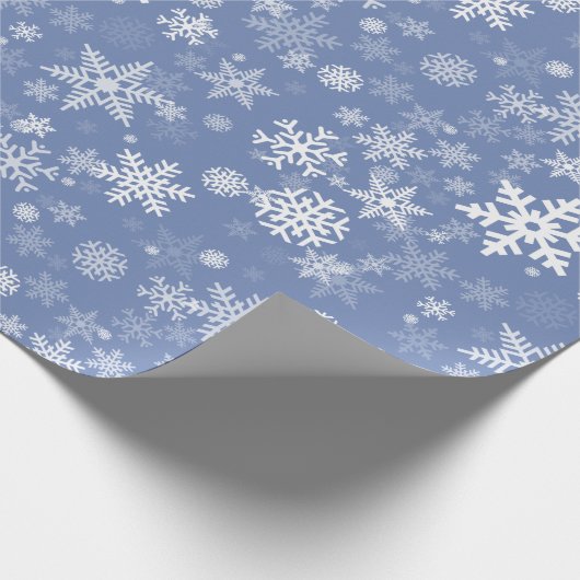 Schneeflocken Graphic Customize Color Background a Geschenkpapier (Ecke)