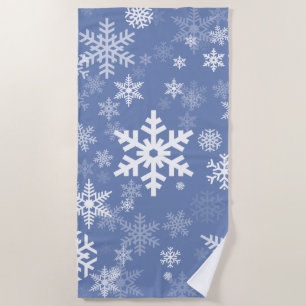 Schneeflocken Graphic Customize Color Background a Strandtuch