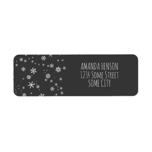 Schneeflocken Grau Weiße Weihnachtsfeiertage (Vorne)