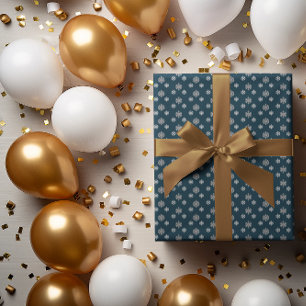 Schneeflocken, graue Blätter