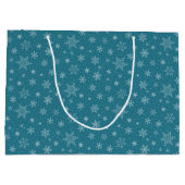 Schneeflocken Große Geschenktüte (Rückseite)